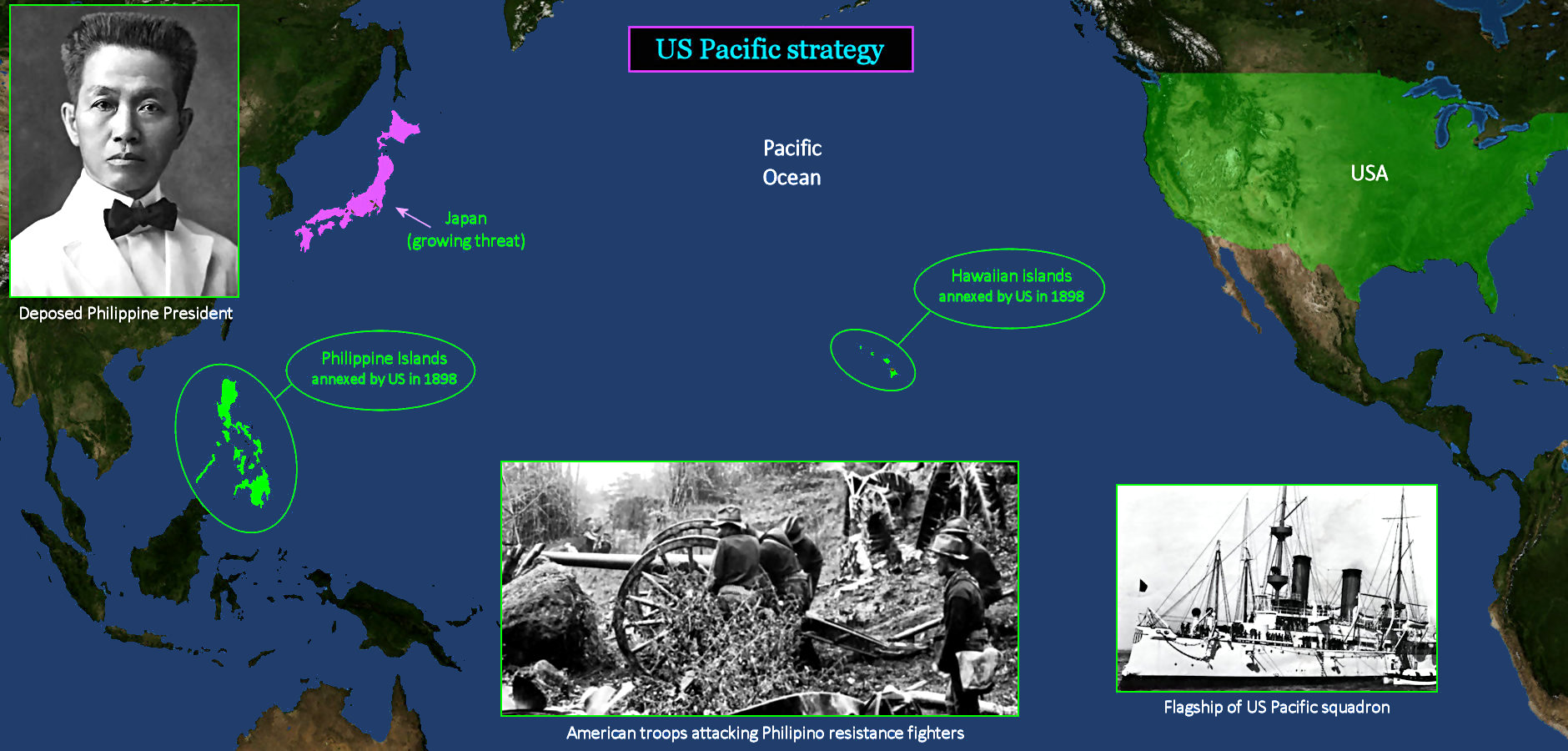 Philippine-American War, 1899-1902 map